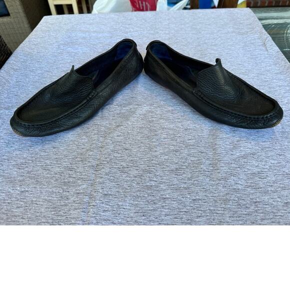 COLE HAAN Men's Black leather shoes, size 10. Loafers/Driving Mocs - Picture 6 of 11